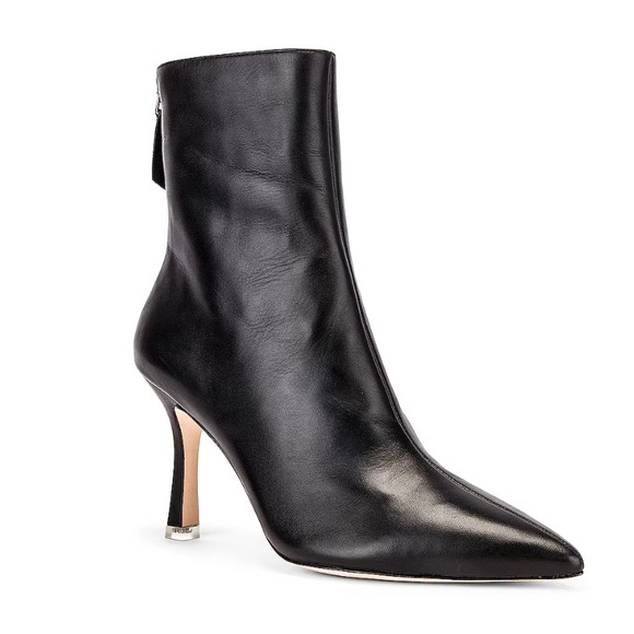 Revolve Black Suede Studio Jennifer Bootie in Black Sz 37.5 - Picture 1 of 6